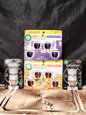 2 Air Wick Plug-in Scented Oil Air Freshener Refills / 2  Air Wick Advanced Plug